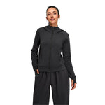 Solid Color Relaxed Fit Full-Zip Hoodie