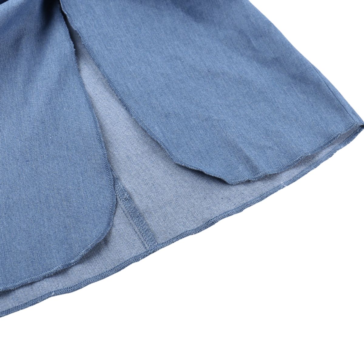 Floral Appliqu¨¦ Denim Slip Mini Dress