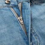 Wide-Leg Rose-Embroidered Cut-Outs Jeans