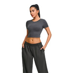 Ultra-Soft Crewneck Cropped T-Shirt