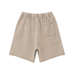 Stone-Wash Raw-Hem Shorts