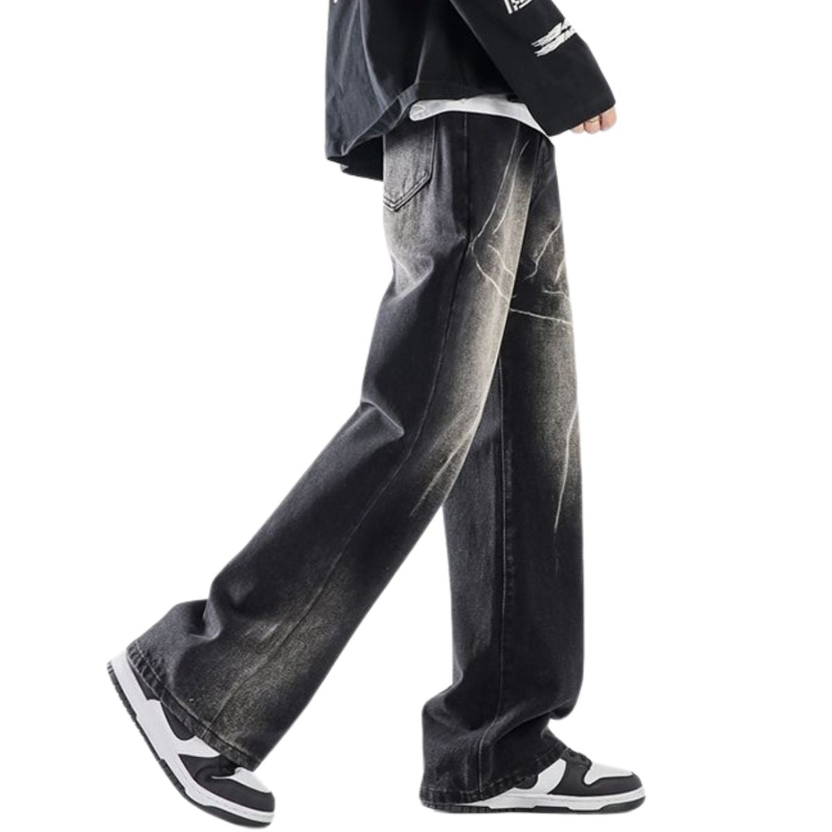 Electric Tie-Dye Baggy Denim Jeans