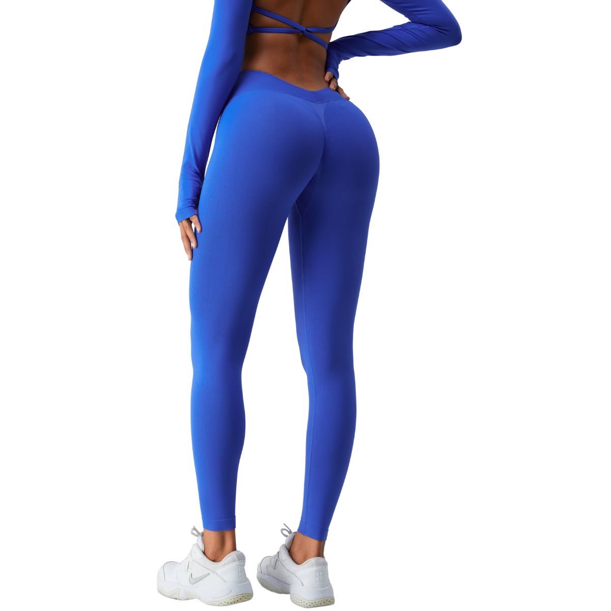 Solid Color V Waist Yoga Leggings