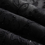 Rhinestone & Rope Embroidery Straight Leg Jeans