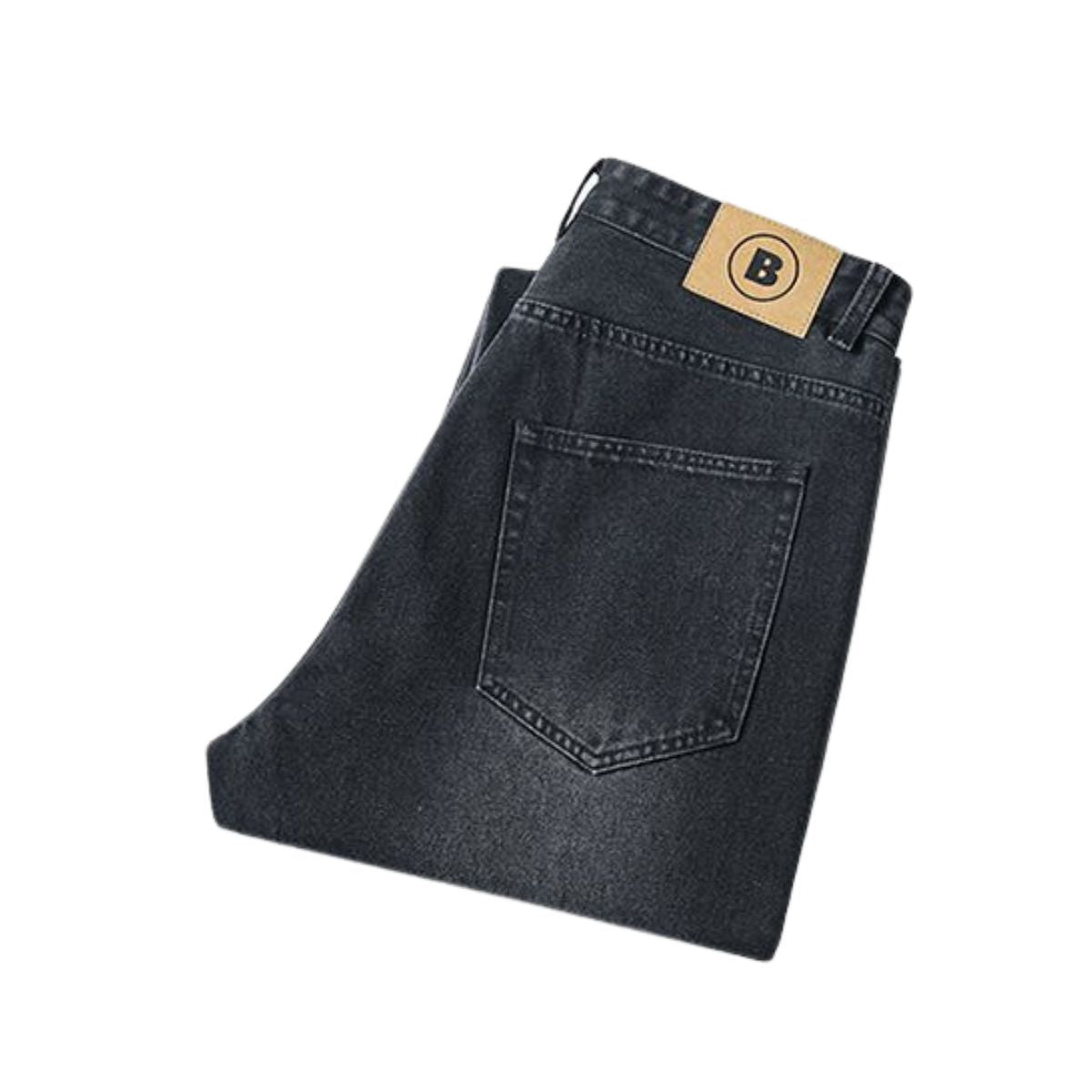 Star Applique Ombre-Faded Ripped Jeans