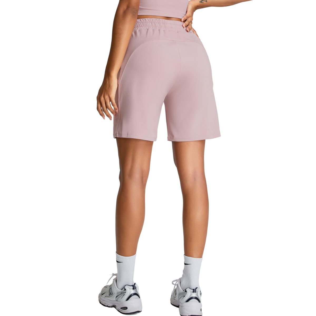 Relaxed Fit Drawstring Yoga Shorts