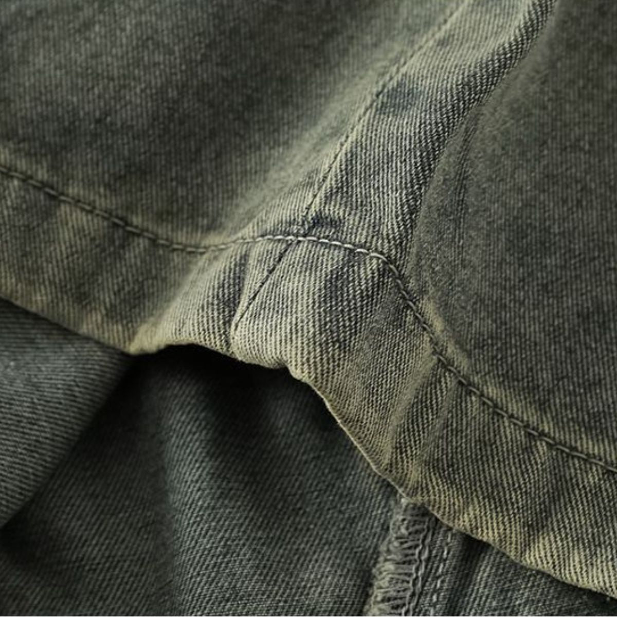 Vintage Washed Bermuda Denim Shorts