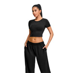 Ultra-Soft Crewneck Cropped T-Shirt