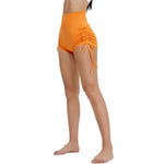 Solid Color Butt-Lift Ruched Shorts