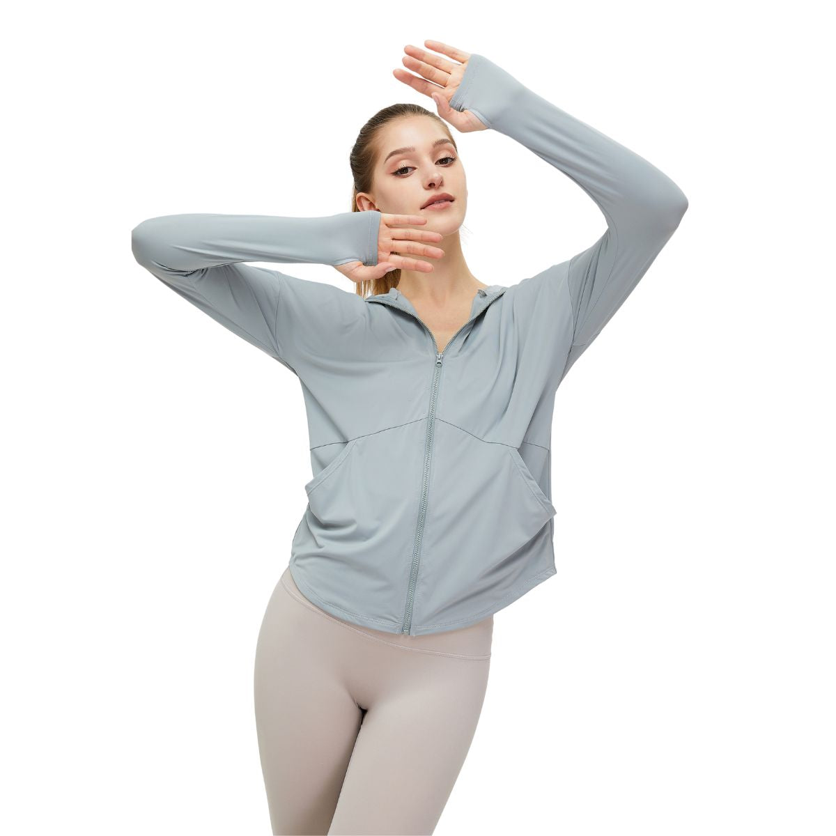 Hooded Full-Zip UV-Protective Jacket