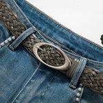 Pearl-Frog Embroidered Wide-Leg Jeans