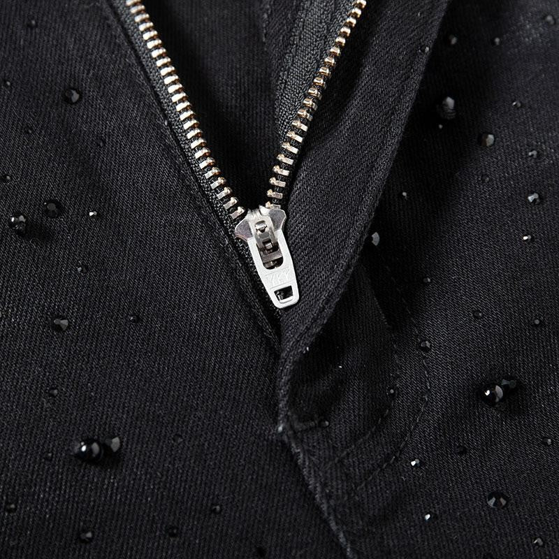 Patchwork Floral-Embroidered Sequined Bootcut Jeans