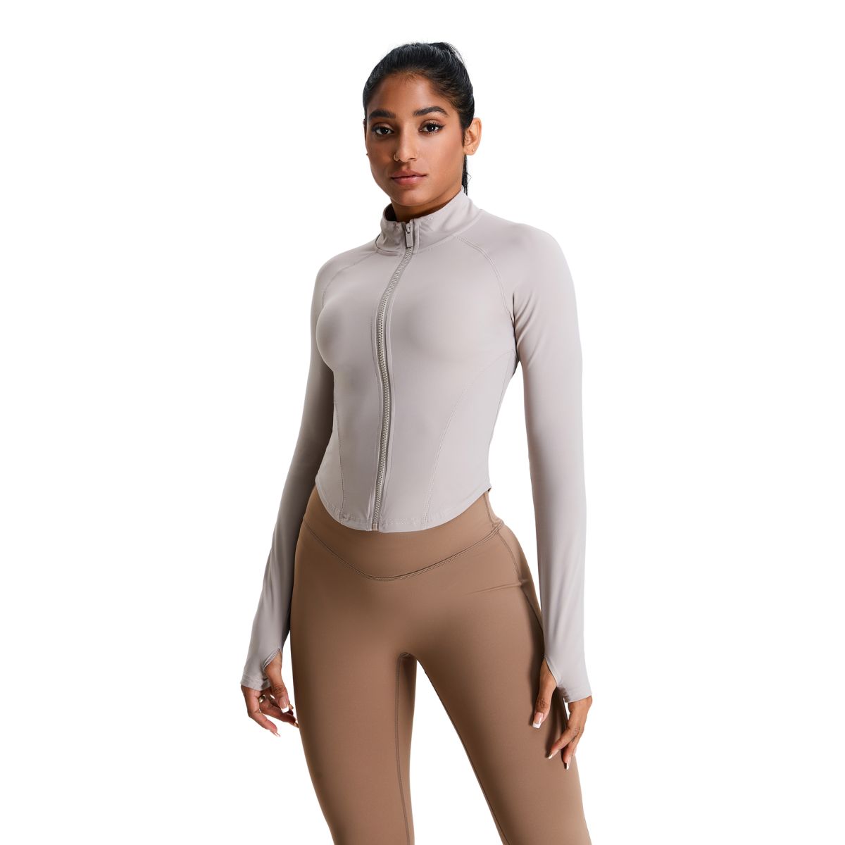 Women's Curved Hem Full-Zip Jacket