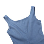 Floral Appliqu¨¦ Denim Slip Mini Dress