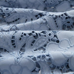 Embroidered Cut-Out Pearl Rhinestone Ankle Jeans