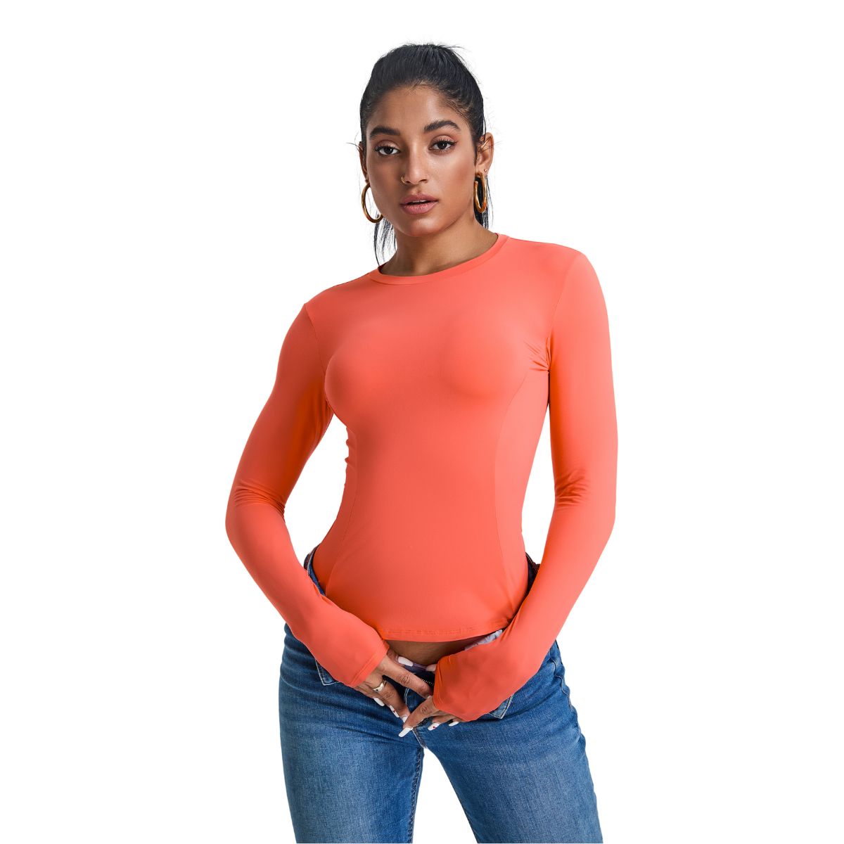 Quick-Dry Slim-Fit Long-Sleeve Tee