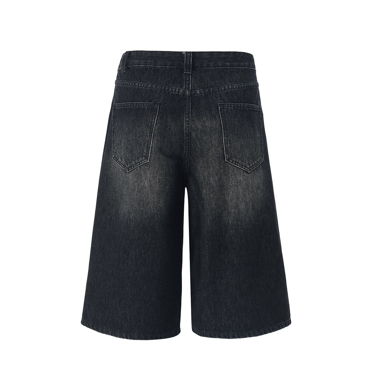 Baggy Bermuda Washed Denim Shorts