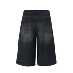 Baggy Bermuda Washed Denim Shorts