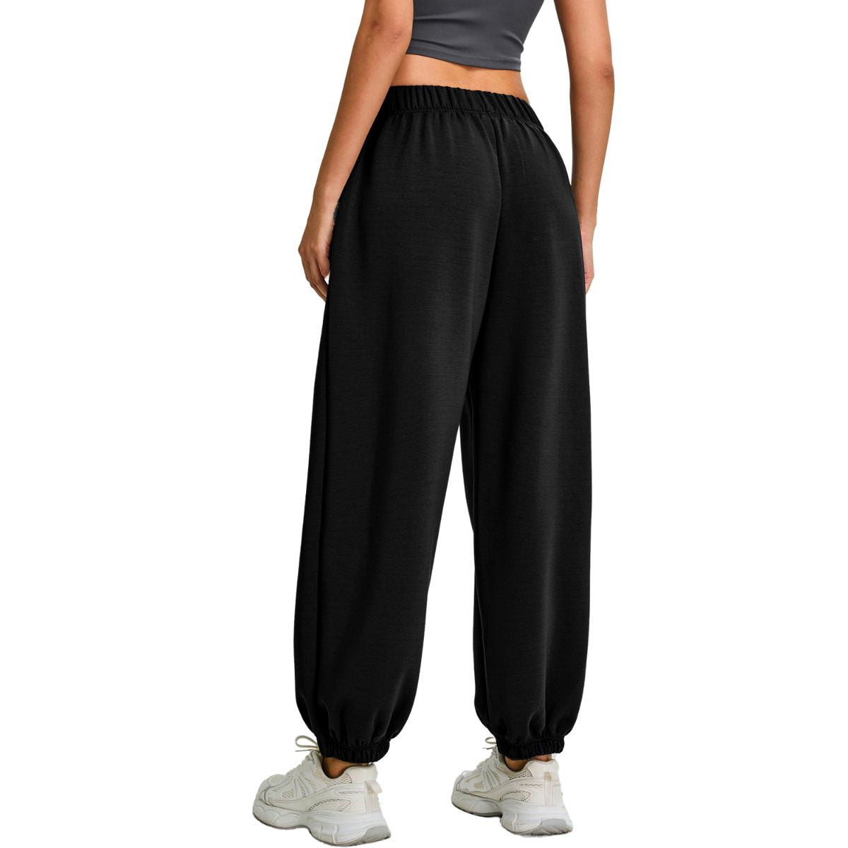 Solid Color Relaxed Fit Joggers