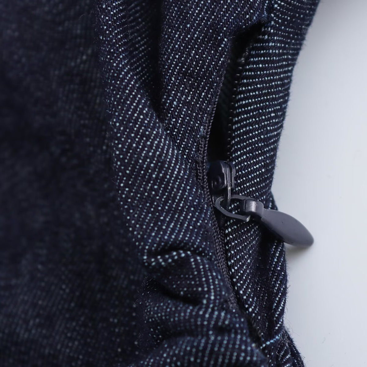 Short-Sleeve Button-Front Denim Midi Dress