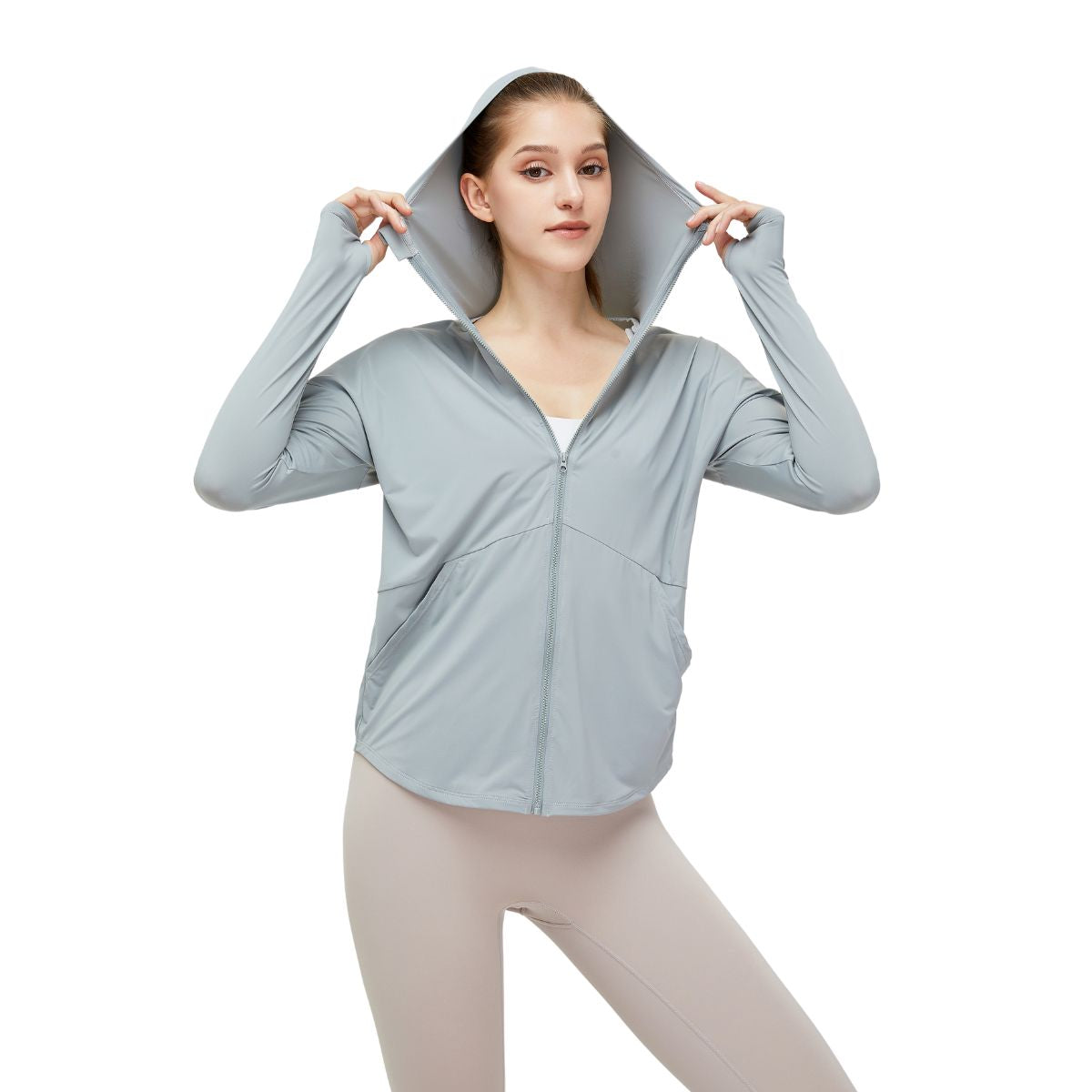 Hooded Full-Zip UV-Protective Jacket