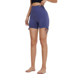 Solid Color Butt-Lift Ruched Shorts