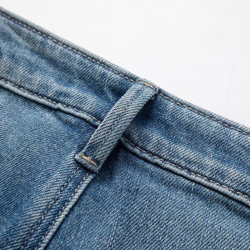 Pearl-Embellished Embroidered Patchwork Cut-Out Jeans