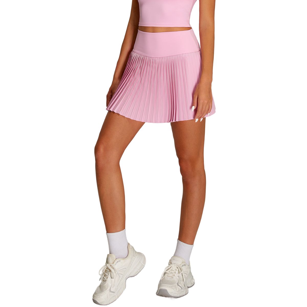 High-Waisted Tennis Pleated Skort