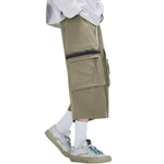 Cargo Wide-Leg Cropped Pants