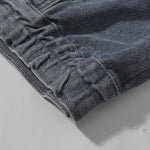 Zip-Up Washed Denim Jacket