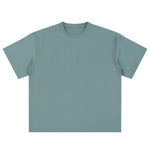 Relaxed Fit Boxy Solid Color Minimal Tee