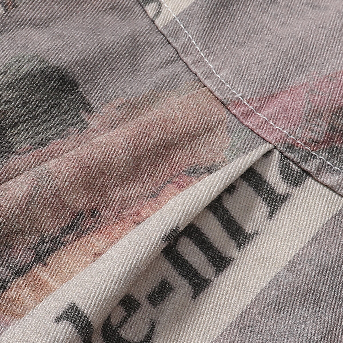 Multicolor Newspaper Print Jacket