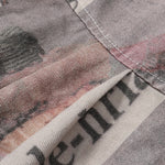 Multicolor Newspaper Print Jacket