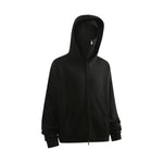 Unisex Full-Zip Fleece Layered Hood Hoodie