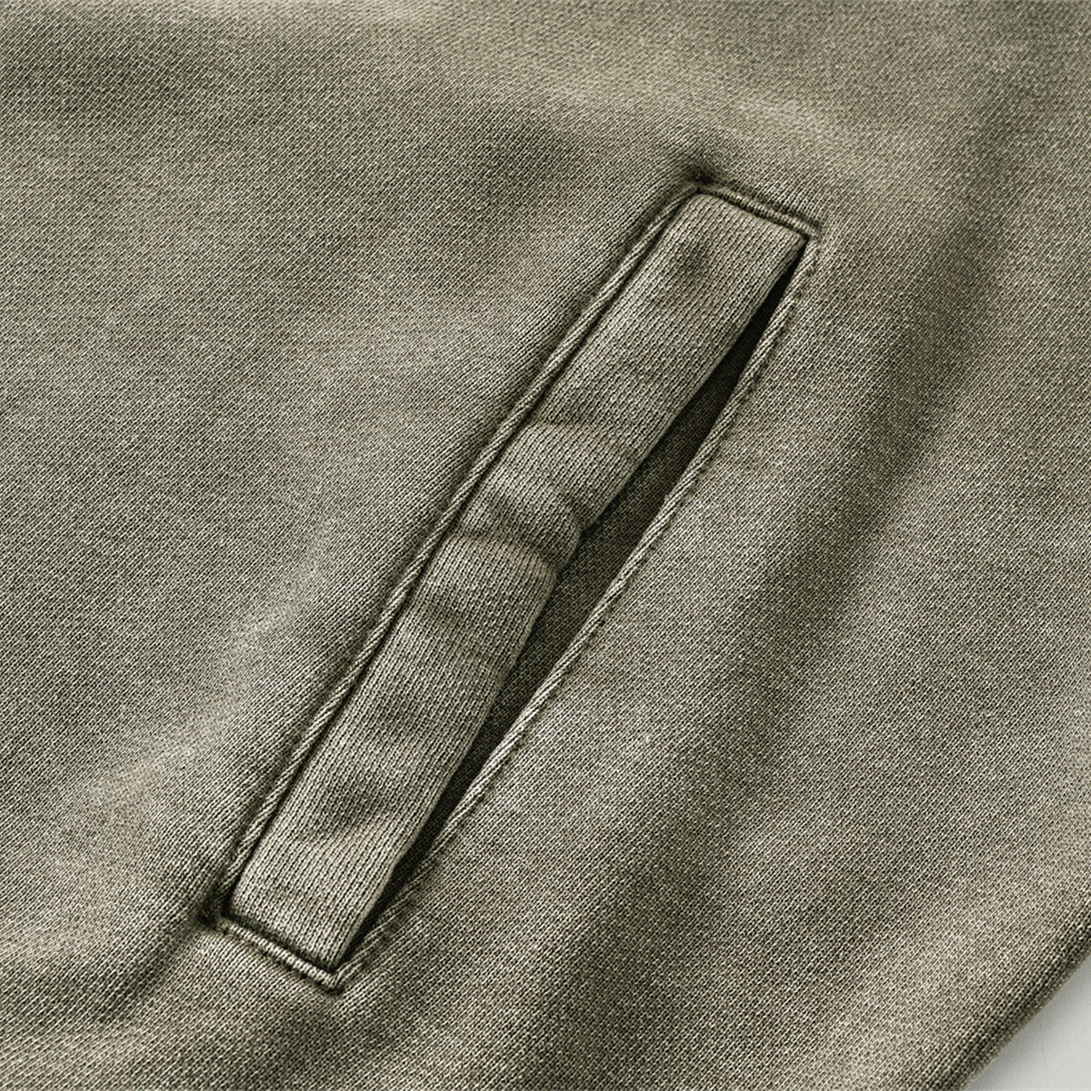 Vintage Zip-Up Ribbed Stand Collar Sweatshirt