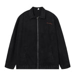 Oversized Zip-Up Denim Jacket