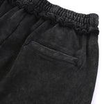 Stone-Washed Raw-Edge Sweat Shorts