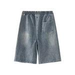 Drawstring Relaxed Fit Denim Shorts