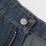 Vintage Washed Knee Length Denim Bermuda Shorts