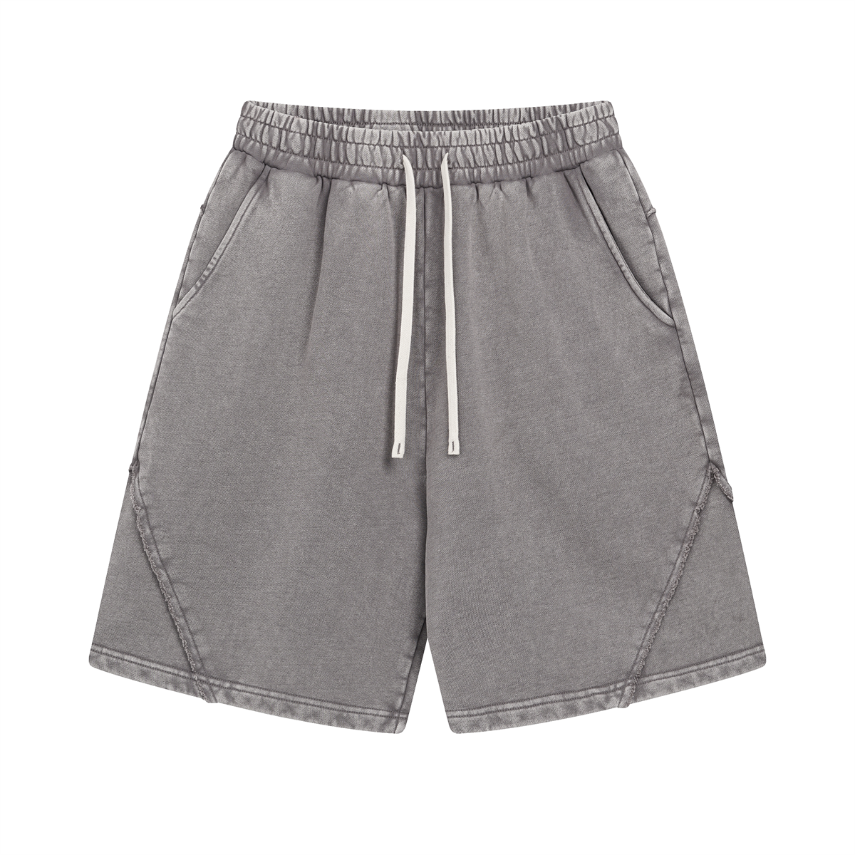 Vintage Loose-Fit Patchwork Shorts