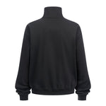 Minimalist Stand Collar Zip Up Sweatshirt