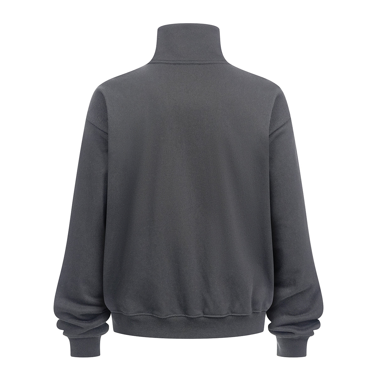 Minimalist Stand Collar Zip Up Sweatshirt