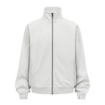 Minimalist Stand Collar Zip Up Sweatshirt