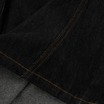 Wide Leg Embroidery Selvedge Bermuda Shorts