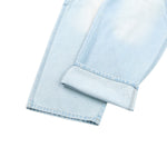 Faded Bleach Geometric-Pocket Baggy Jeans