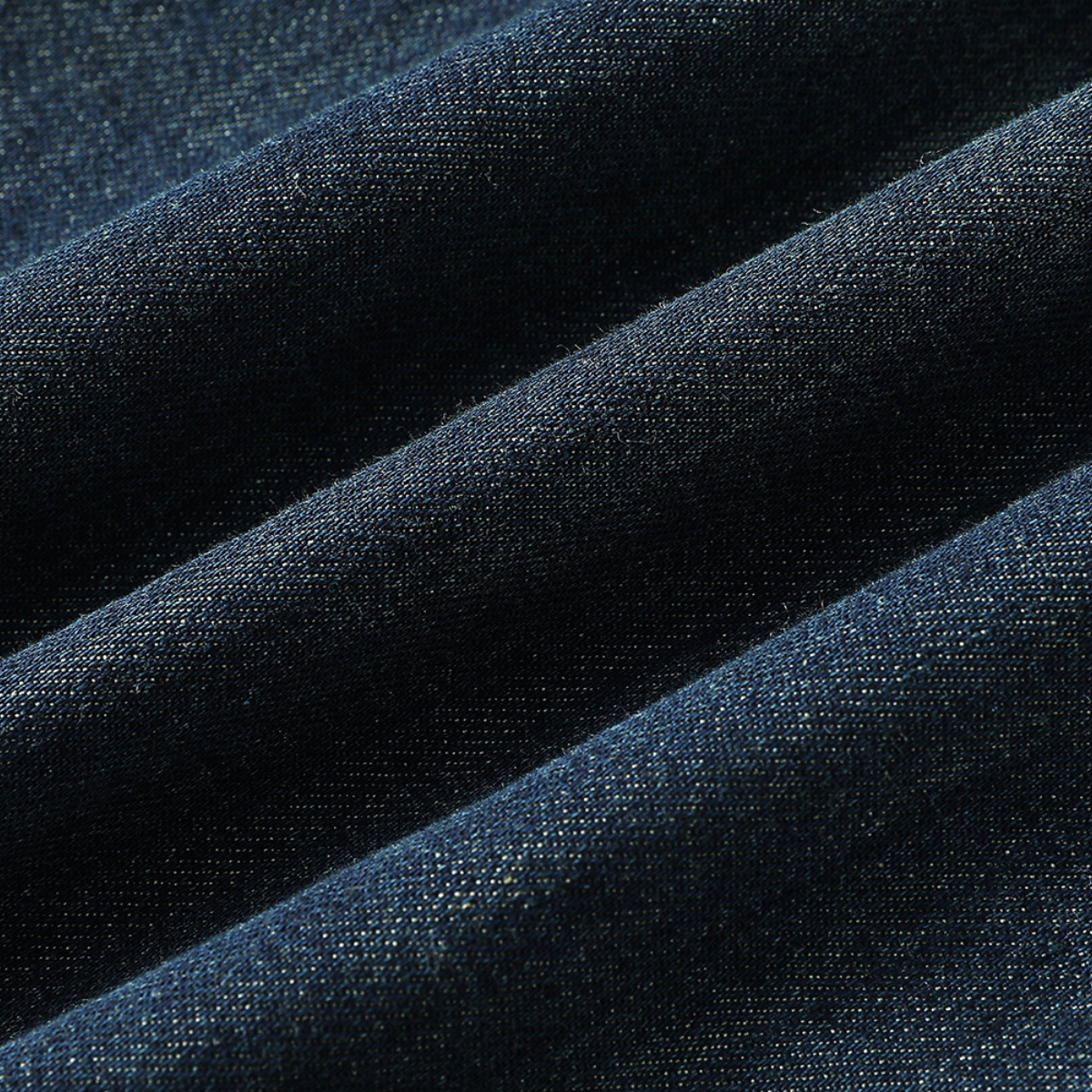 Sweetheart-Neck Strappy Denim Maxi Dress