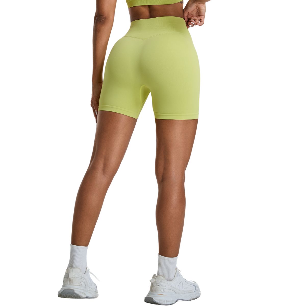 High-Rise Seamless Workout Shorts