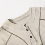 Button Shoulder Detail Vintage Washed Short Sleeve Tee