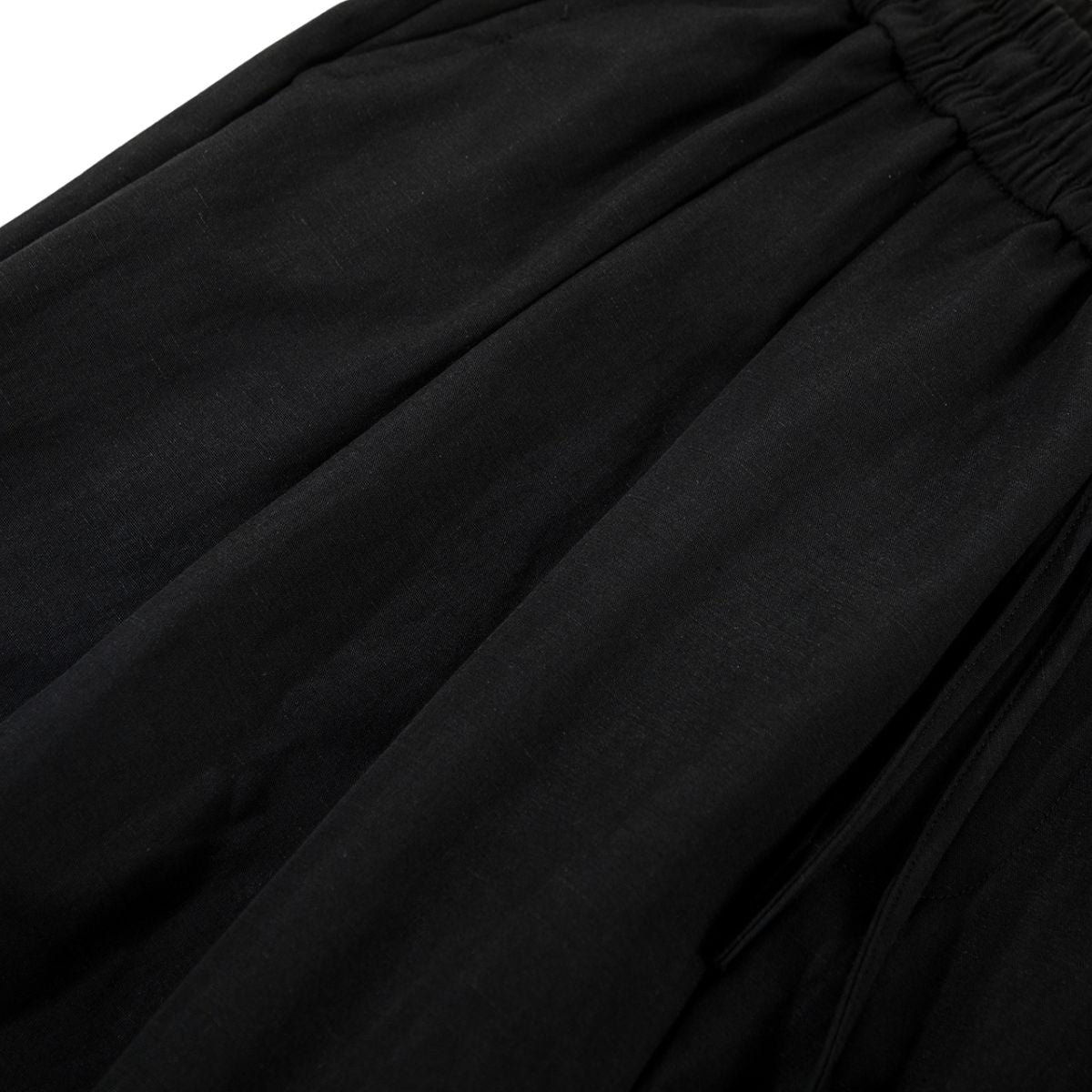 Relaxed Drawstring Wide Leg Casual Trousers