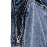 Adjustable Straps A-Line Denim Slip Dress